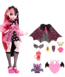 Papusa Mattel Monster High Draculaura cu animalut si accesorii
