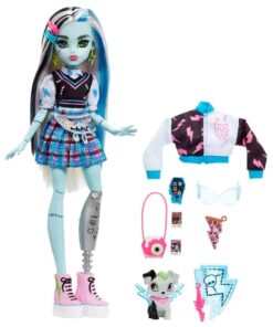 Papusa Mattel Monster High Frankie cu animalut si accesorii