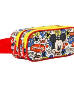 Penar 3D Mickey Mouse Yeah cu 2 compartimente, 22x9.5x8 cm