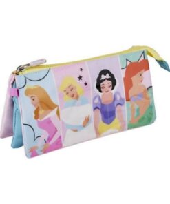 Penar Disney Princess cu 3 compartimente, 22x11,5x2 cm