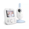 Video monitor bebelusi, Philips Avent, Ecran LCD 2 7 inch, Cu sonorizare si vizibilitate clare, Cu melodii, Pana la 12h de functionare, 0 luni+, Alb