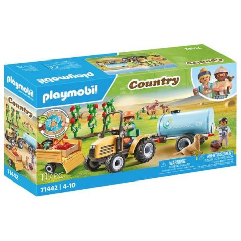 Playmobil - Tractor Cu Remorca Si Cisterna De Apa Playmobil - Tractor Cu Remorca Si Cisterna De Apa