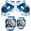 Set de role reglabile 23-27, Frozen II, Anna, Elsa, cu genunchiere,  RN244035, albastru