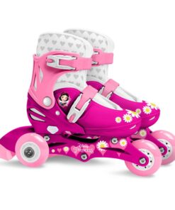 Role, Stamp, Disney, De la incepator la avansat, Cu 3 roti, Ajustabile, Inchidere prin velcro, Cu frana, Marime 27-30, Princess