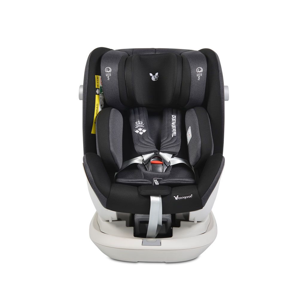 Scaun auto Cangaroo I-size General cu isofix 360 Black 0-36 KG Scaun auto Cangaroo I-size General cu isofix 360 Black 0-36 KG