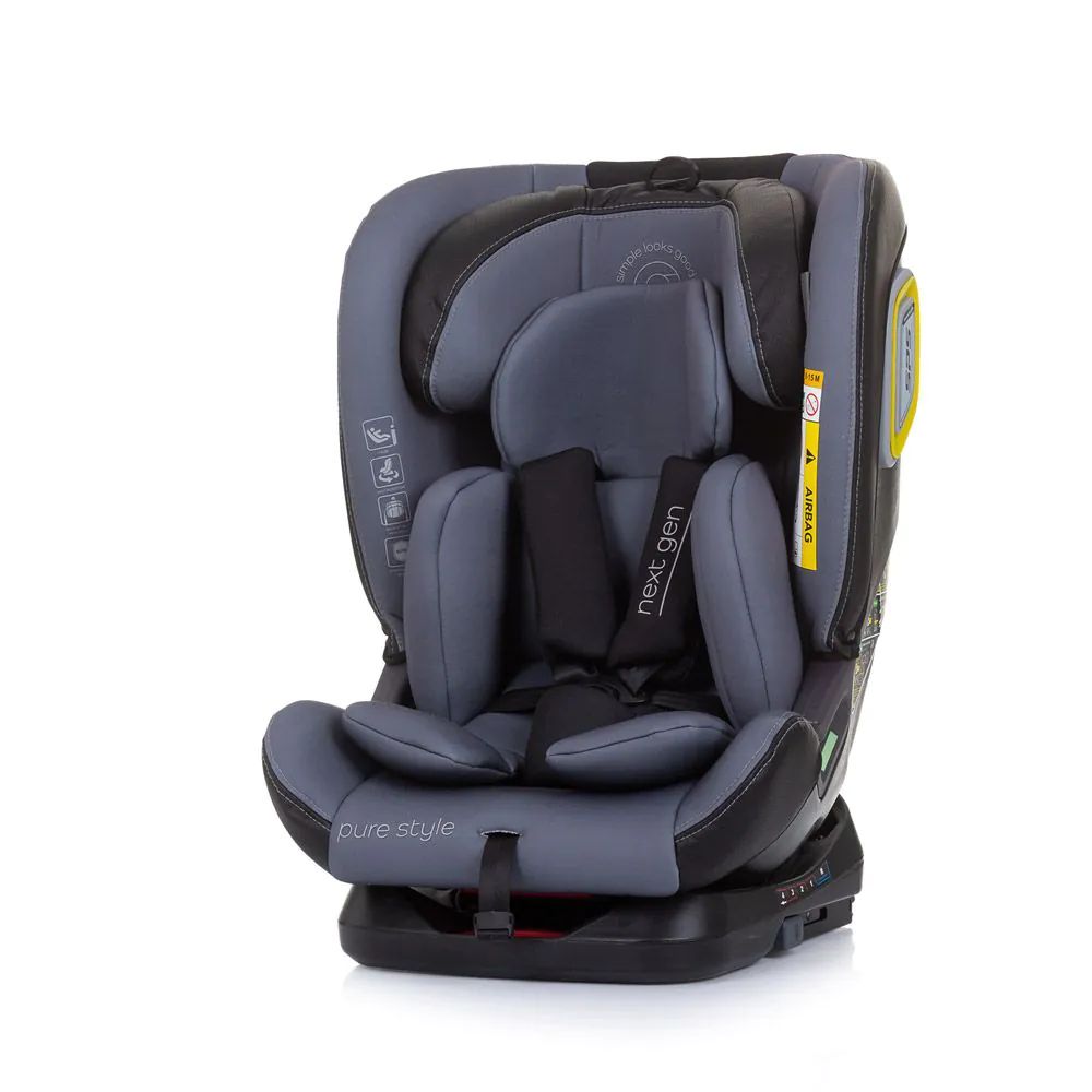 Scaun auto cu isofix Chipolino I-Size Next Generation 40-150 cm Graphite