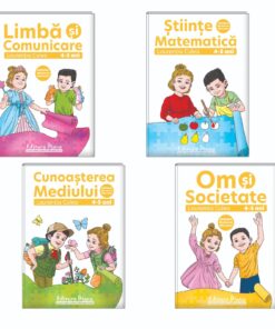 Set 4 caiete, A4, pe domenii, grupa mijlocie 4-5 ani (Autor L.Culea) - Ediția 2023