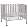 Tarc Childhome 94 cu roti 75x95 cm Lemn,  Gri