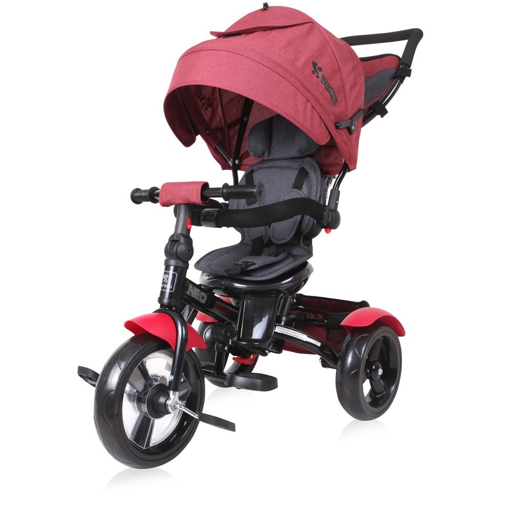 Tricicleta cu parasolar Lorelli Neo 2020 Red Black Luxe Tricicleta cu parasolar Lorelli Neo 2020 Red Black Luxe